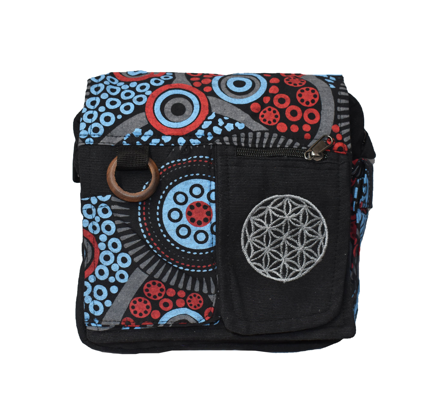 Flower of Life Sacred Geometry Shoulder Bag