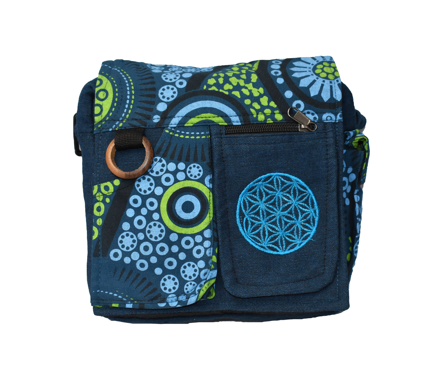 Flower of Life Sacred Geometry Shoulder Bag