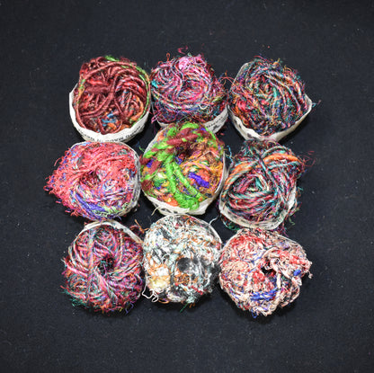 Recycled Sari Silk Thread Ball