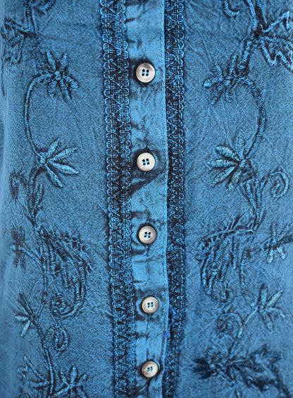 Embroidered Vest Top