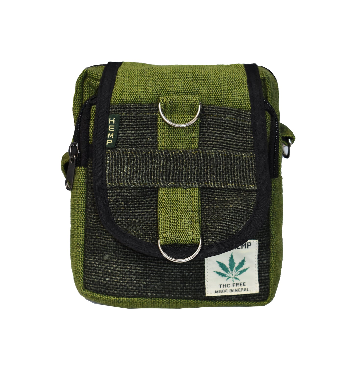 Plain Hemp & Cotton Passport Bag