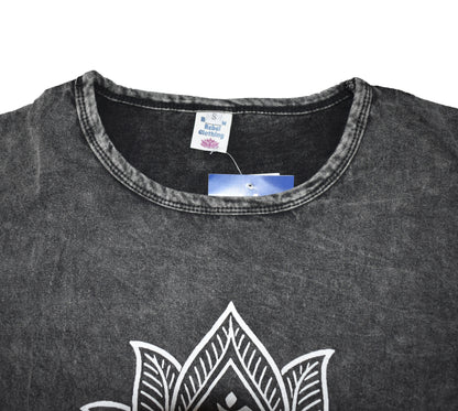 Lotus Print T Shirt Top
