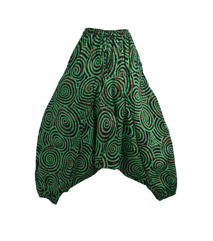 Jalebi Print Afghani Harem Trousers