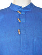 Plain Cotton Collarless Shirt