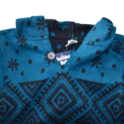 Elephant Pattern Acrylic Fleece Ponchos