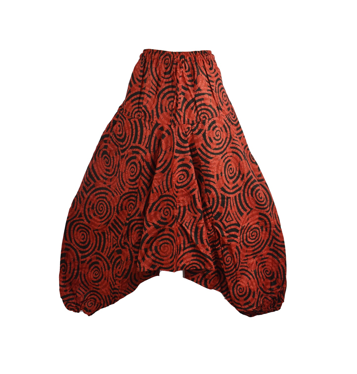 Jalebi Print Afghani Harem Trousers