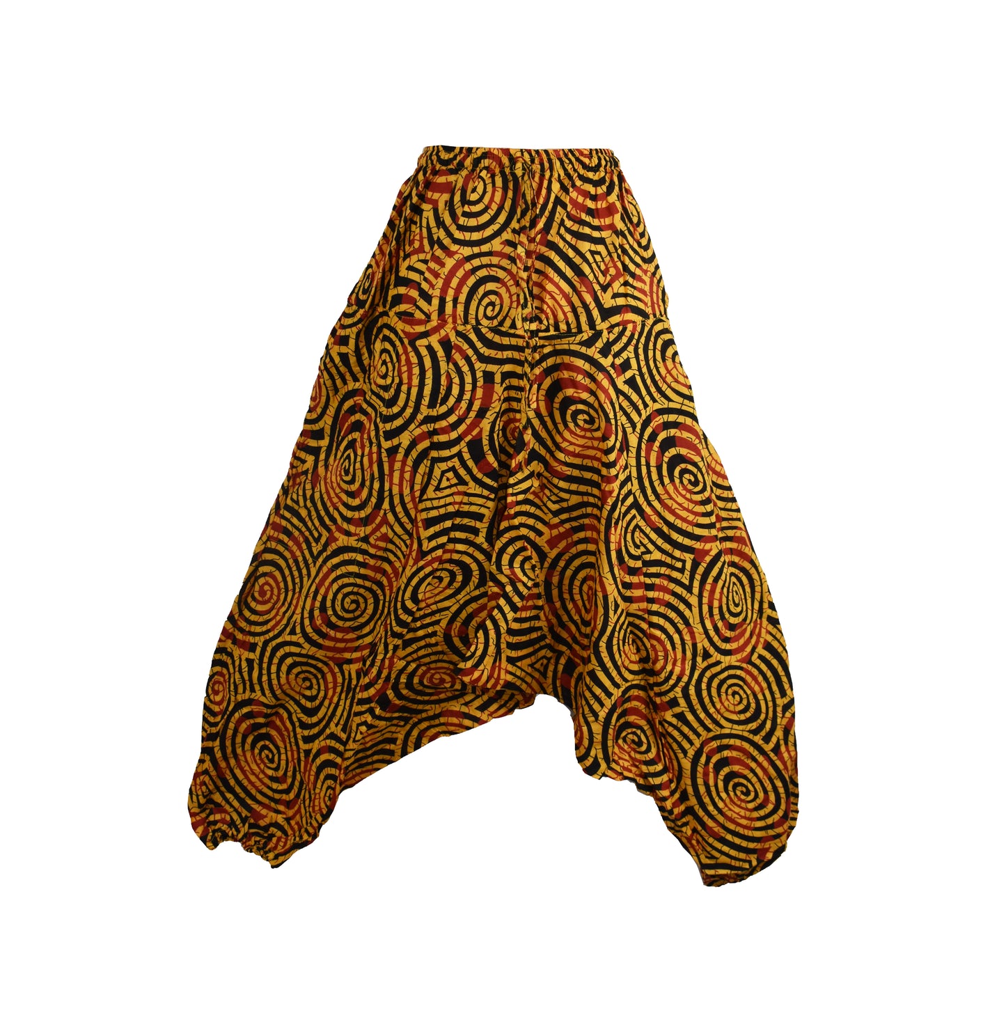 Jalebi Print Afghani Harem Trousers