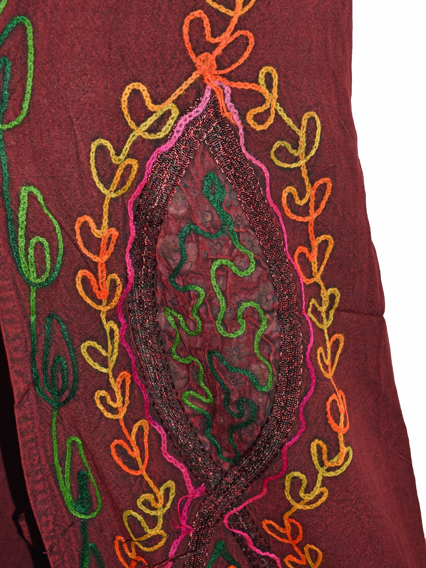 Embroidered Fisherman Style Trousers