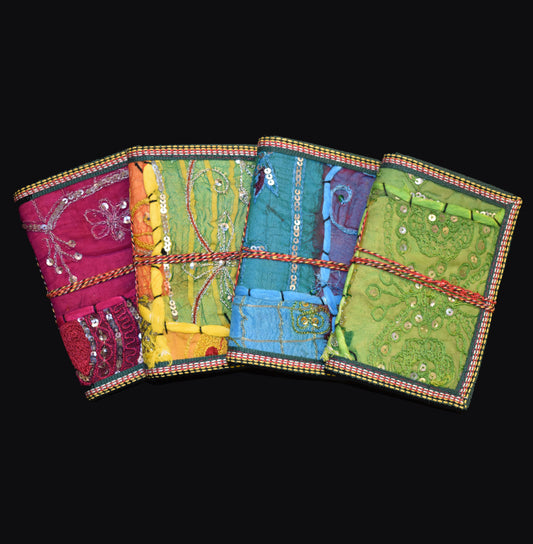 Sari Fabric Cover Notebooks