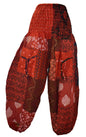 Patchwork Overdyed Shirred Waist Harem Trousers