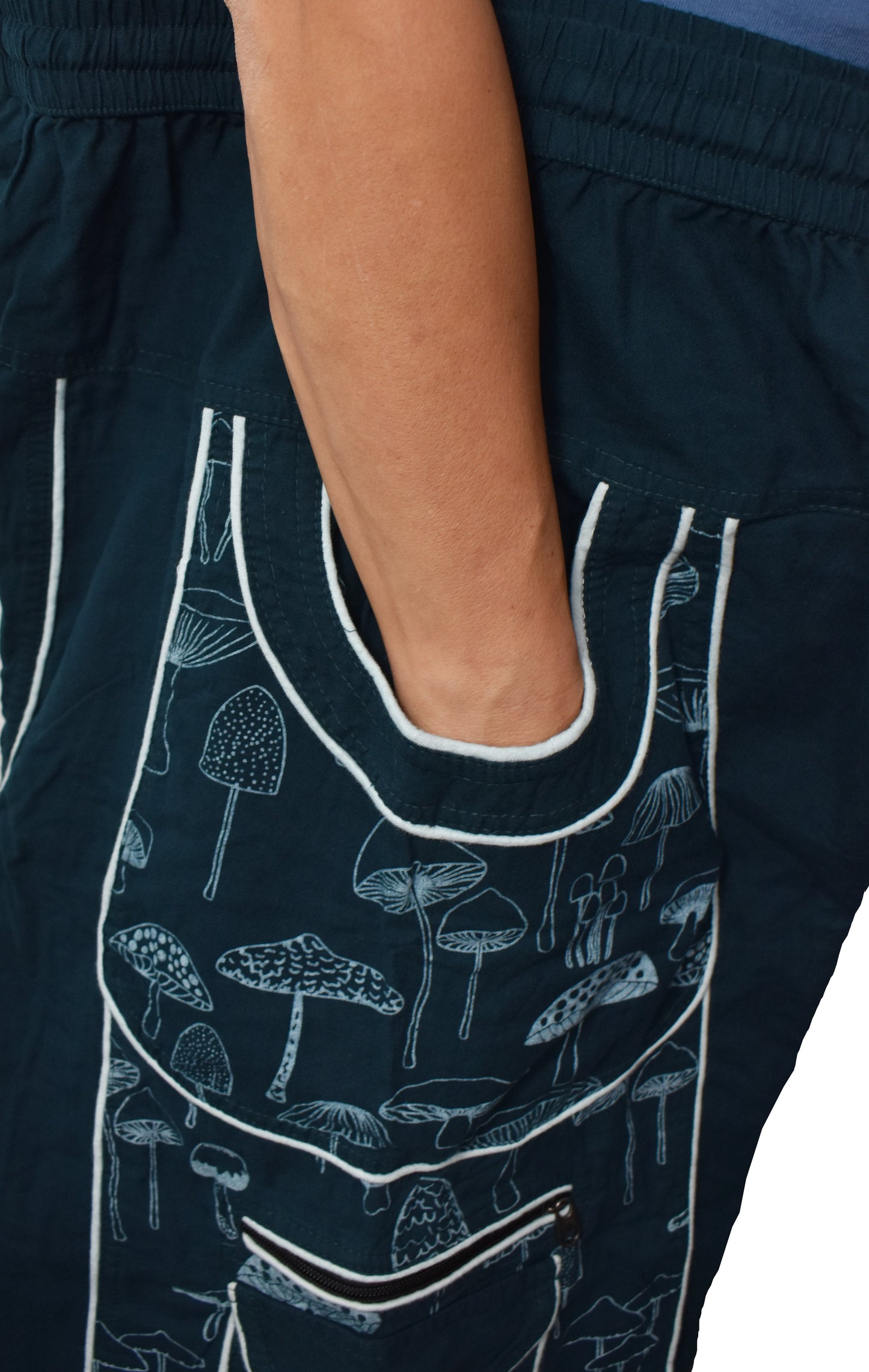 Mushroom Print Harem Trousers