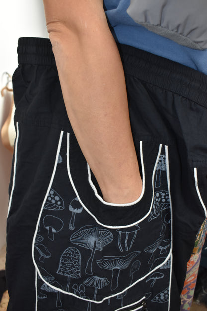 Mushroom Print Harem Trousers