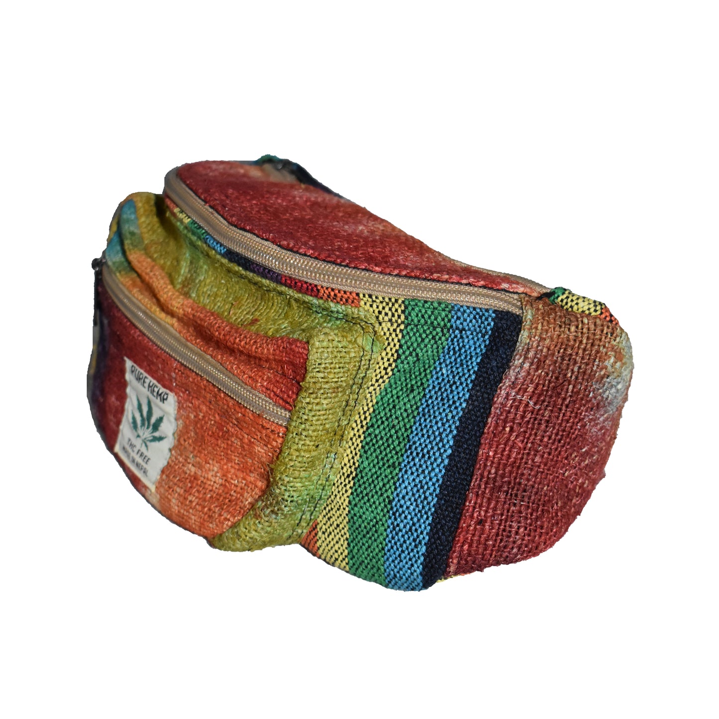 Rainbow Tie Dye Hemp & Cotton Bum Bag