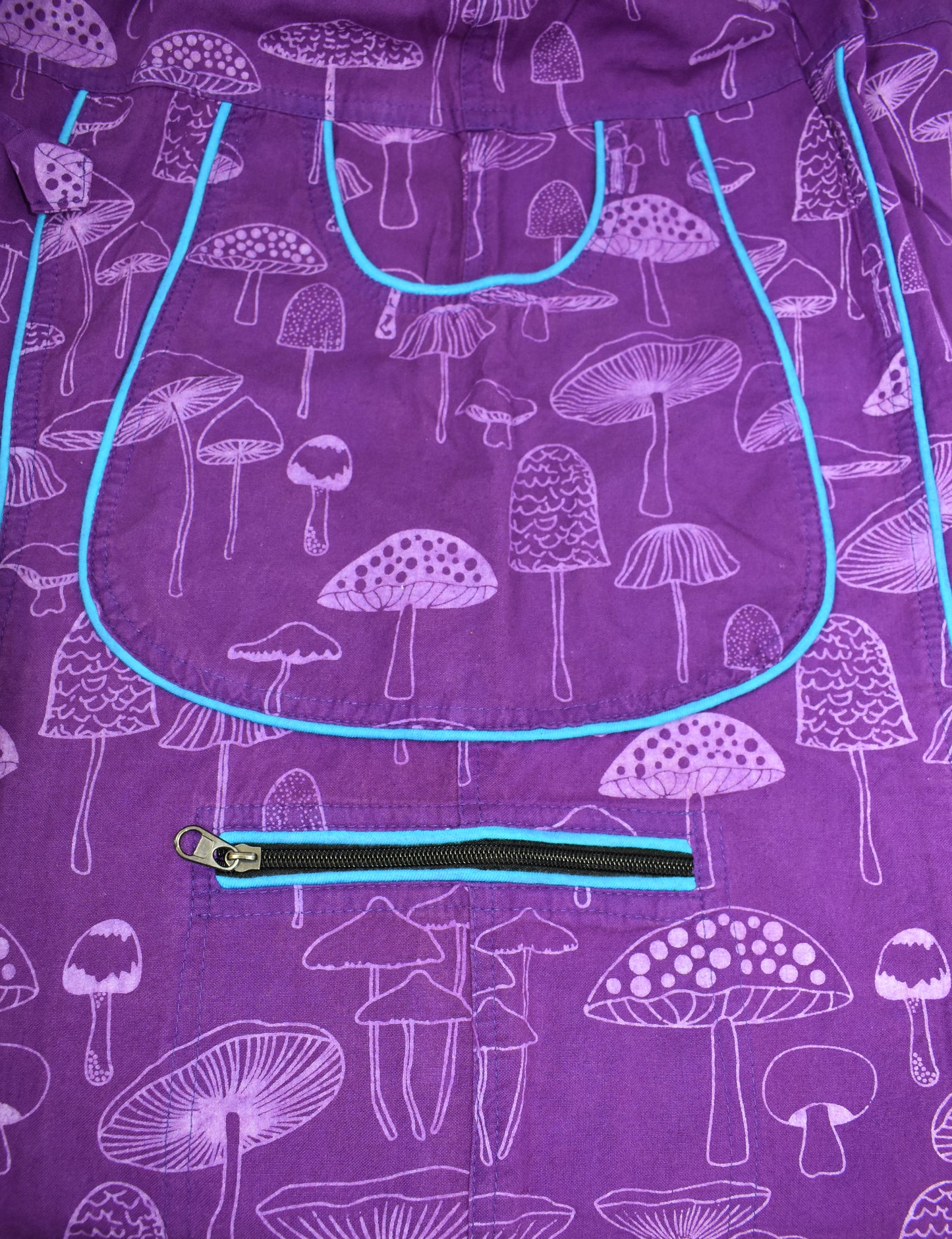 Multi Mushroom Print Harem Trousers