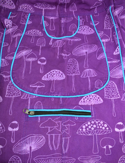 Multi Mushroom Print Harem Trousers