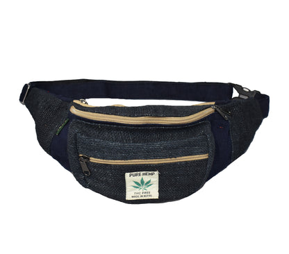 Plain Hemp & Cotton Bum Bag