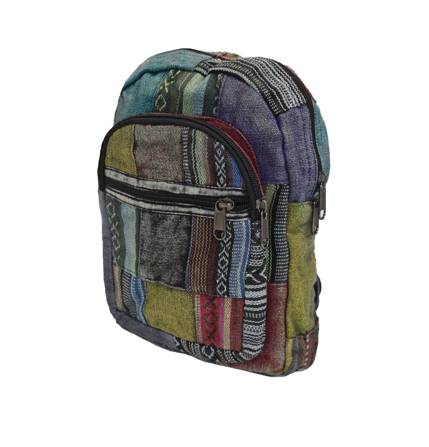 Overdyed Patchwork Cotton Back Pack Bag