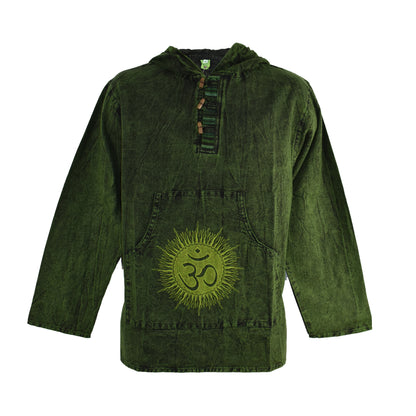 Stonewashed Sun & Om Hoody