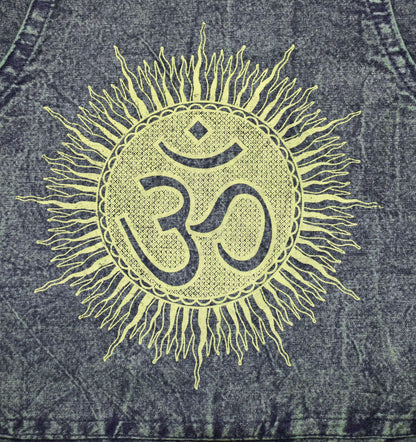 Stonewashed Sun & Om Hoody