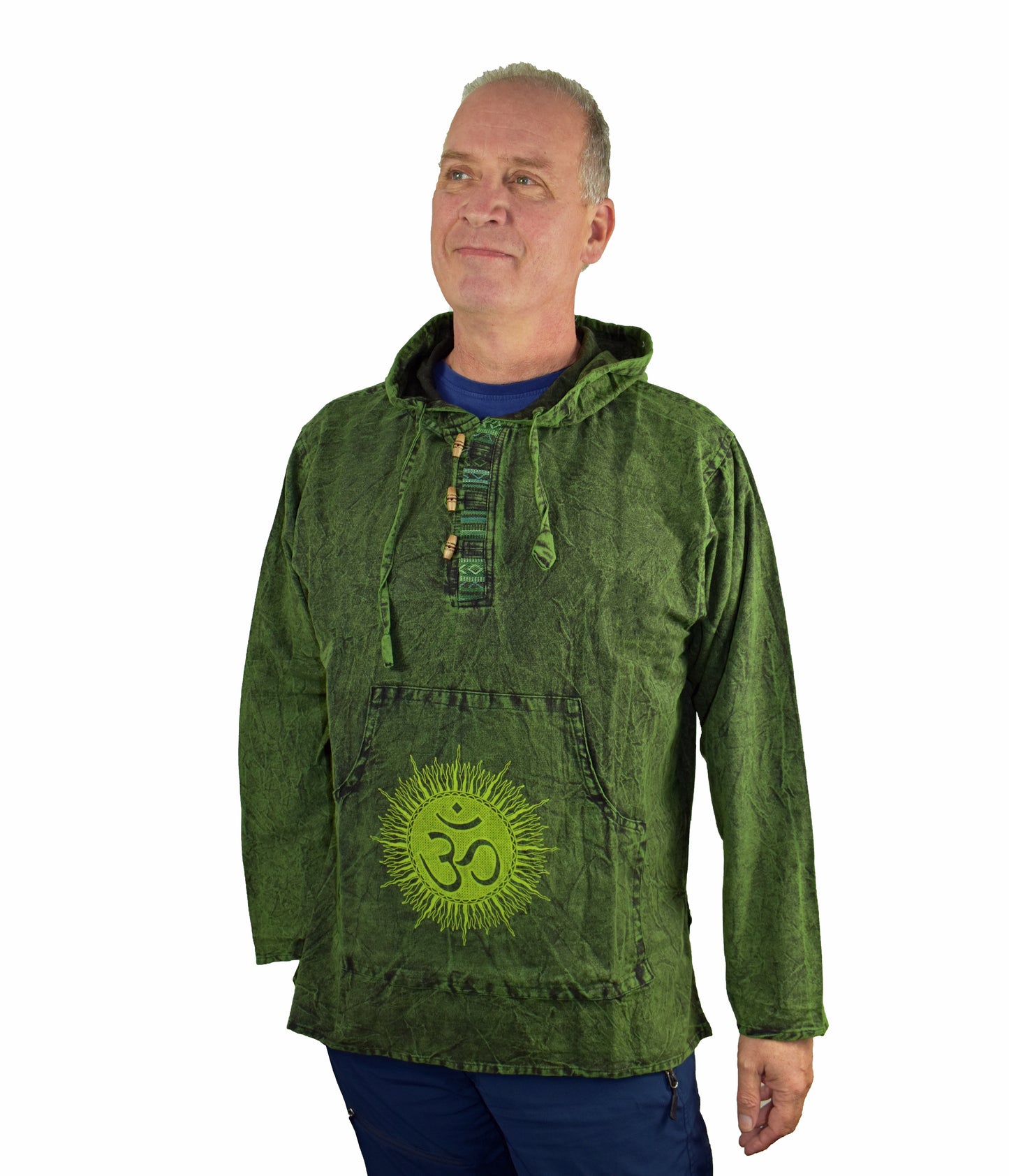 Stonewashed Sun & Om Hoody