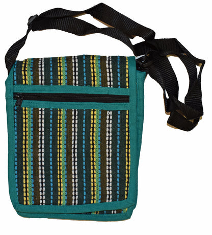 Woven Cotton Shoulder Bag