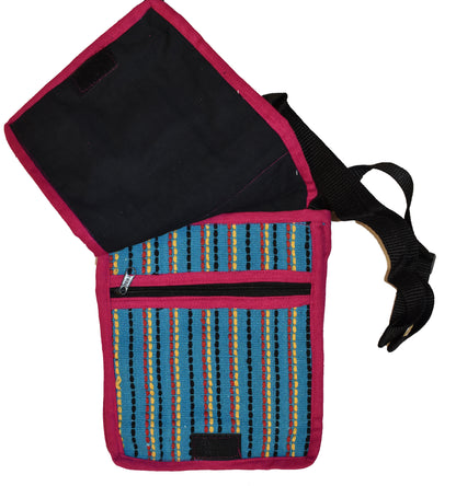 Woven Cotton Shoulder Bag