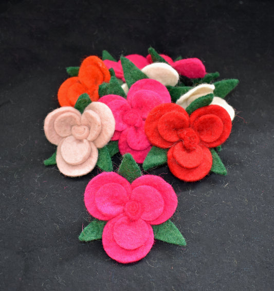 Felt Rose Flower Hairband