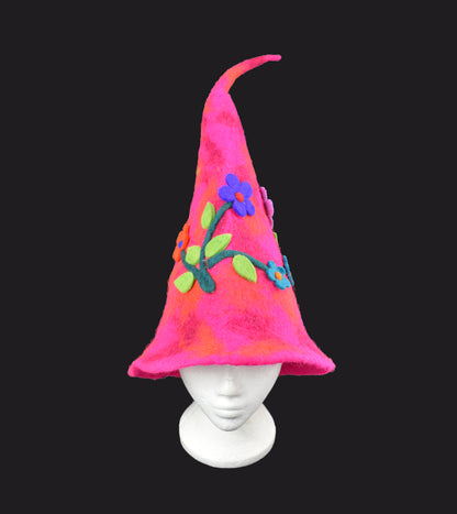 Flower Cone Felt Hat