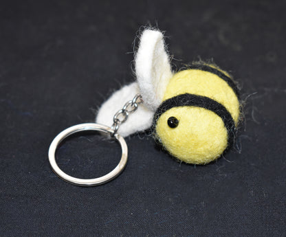 Felt Bee Keyring