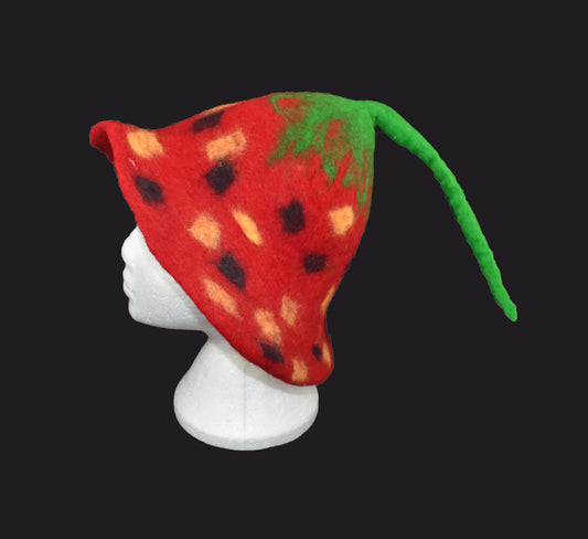 Felt Hat - Strawberry