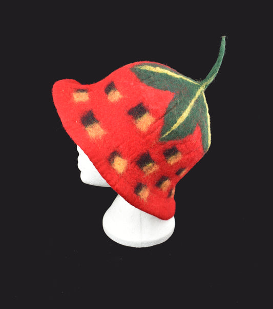 Felt Hat - Strawberry