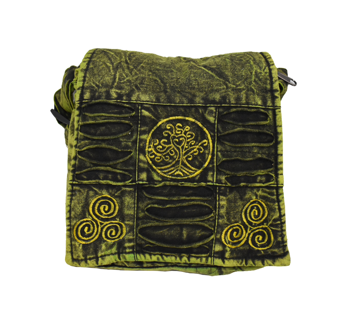 Stonewashed Tree of Life Shoulder Bag