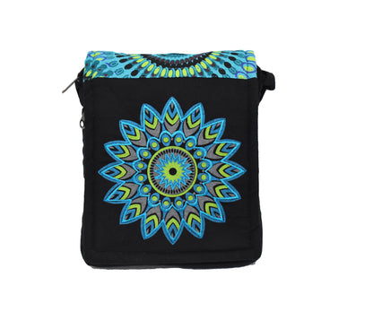 Mandala Print Passport Bag