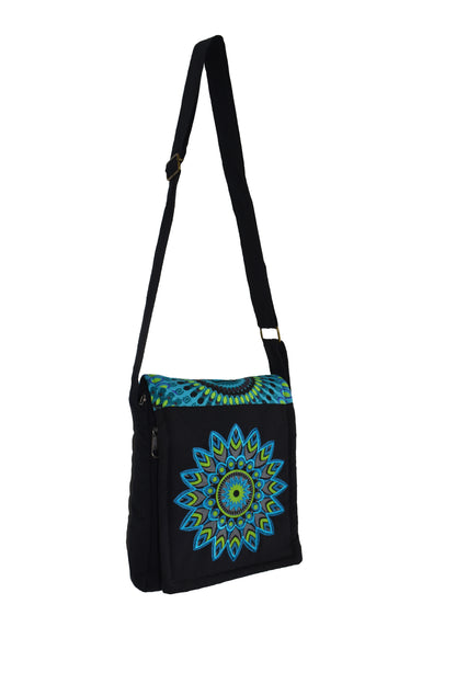 Mandala Print Passport Bag