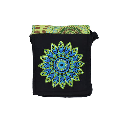 Mandala Print Passport Bag