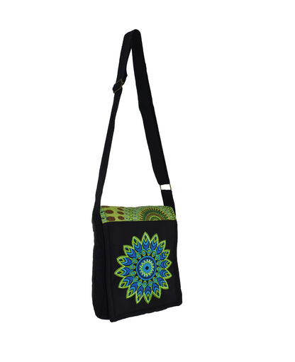 Mandala Print Passport Bag