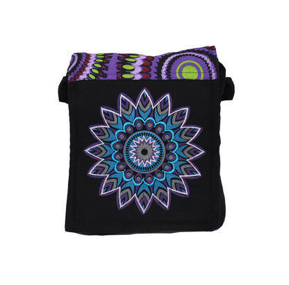 Mandala Print Passport Bag