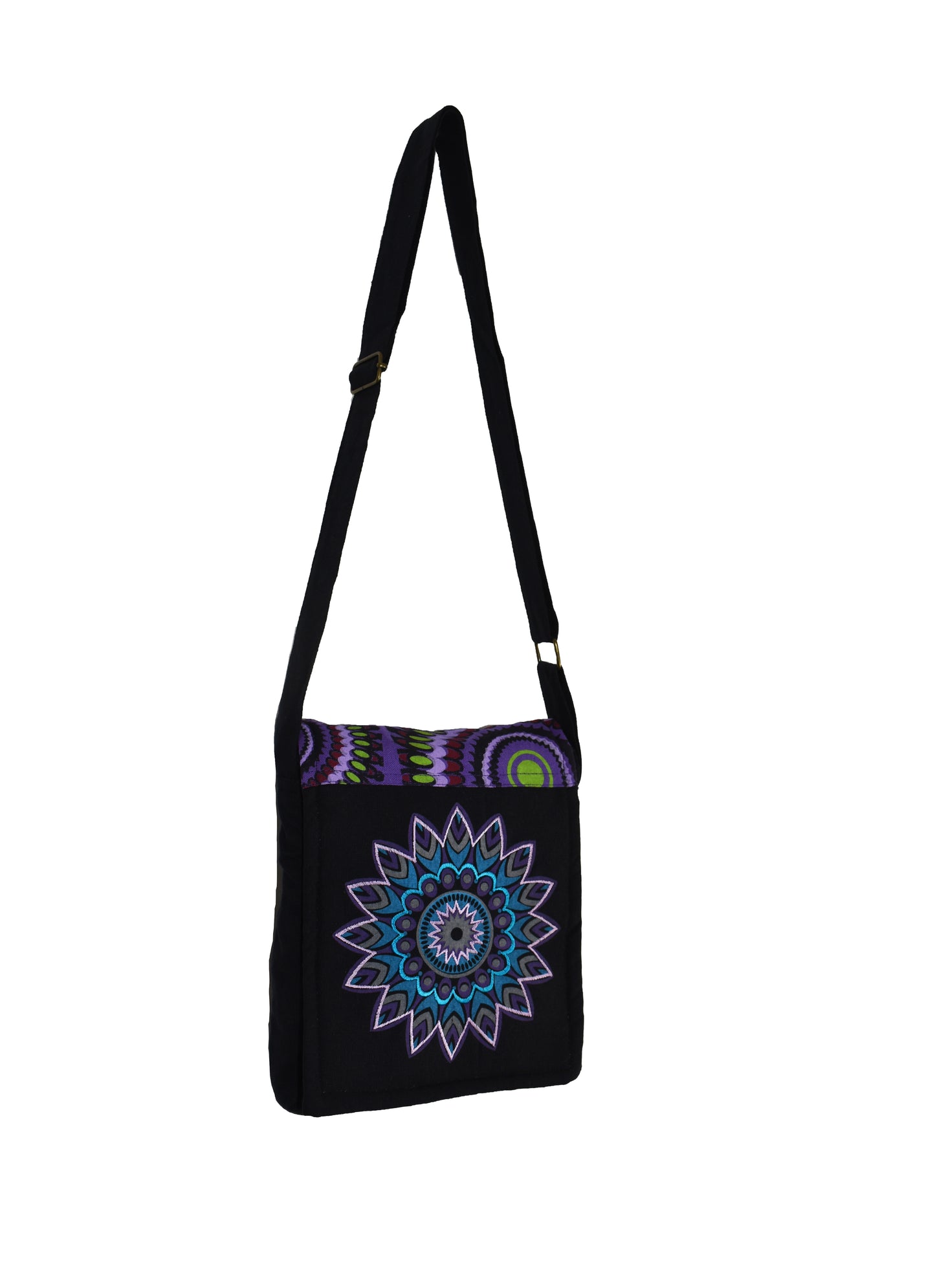 Mandala Print Passport Bag