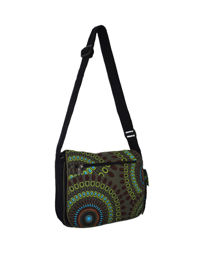 Circle Mandala Print Shoulder Bag