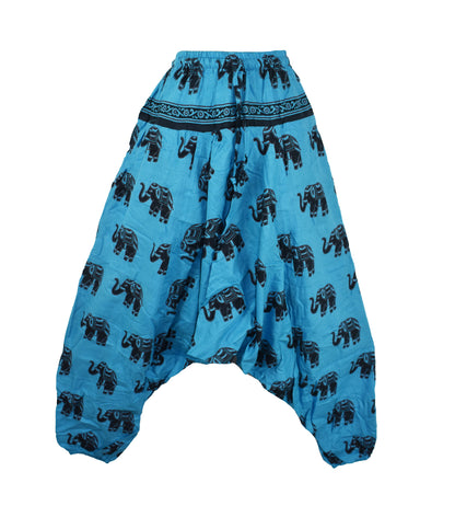 Elephant Print Afghani Harem Trousers