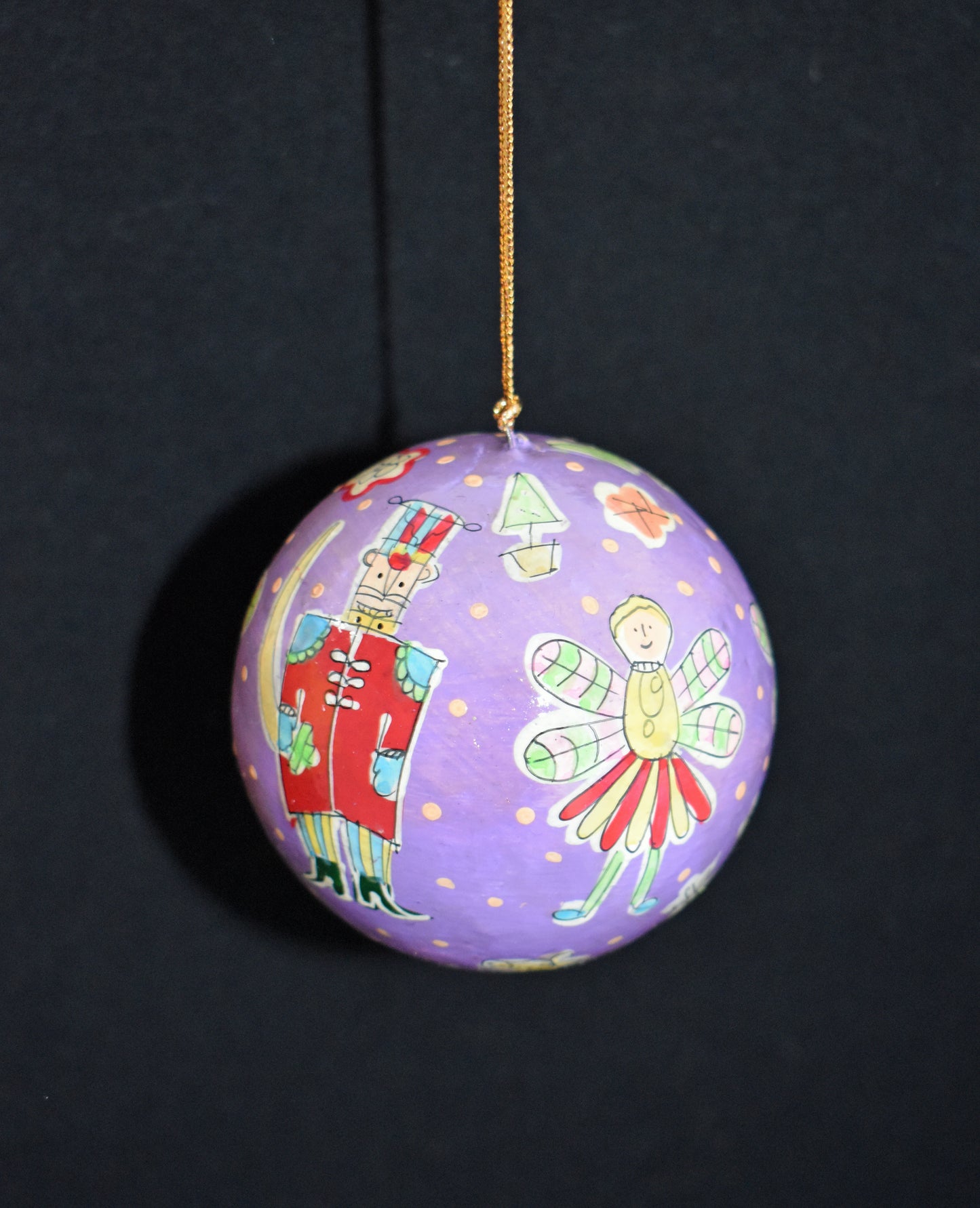 Hand Painted Festive Christmas Baubles