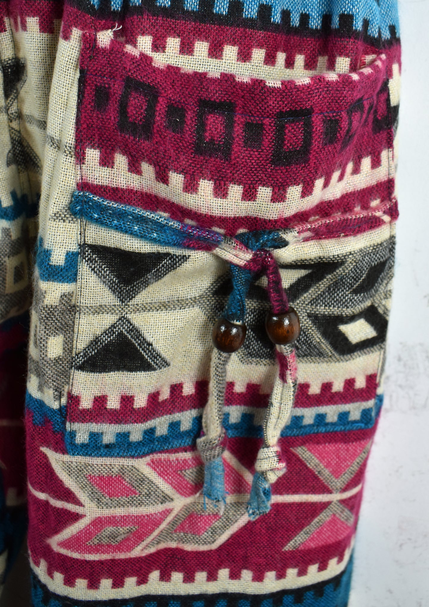 Acrylic Fleece Arrow Pattern Harem Trousers