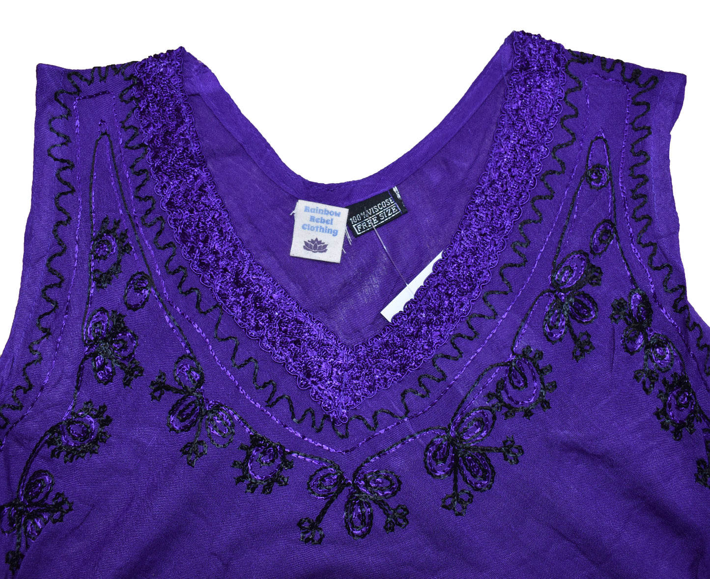 Embroidered Umbrella Vest Top