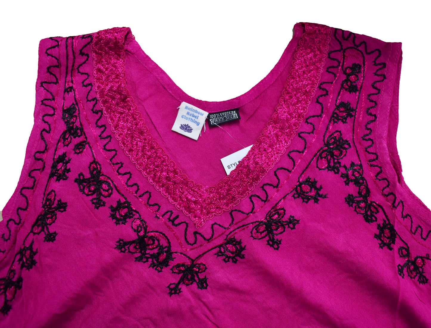 Embroidered Umbrella Vest Top