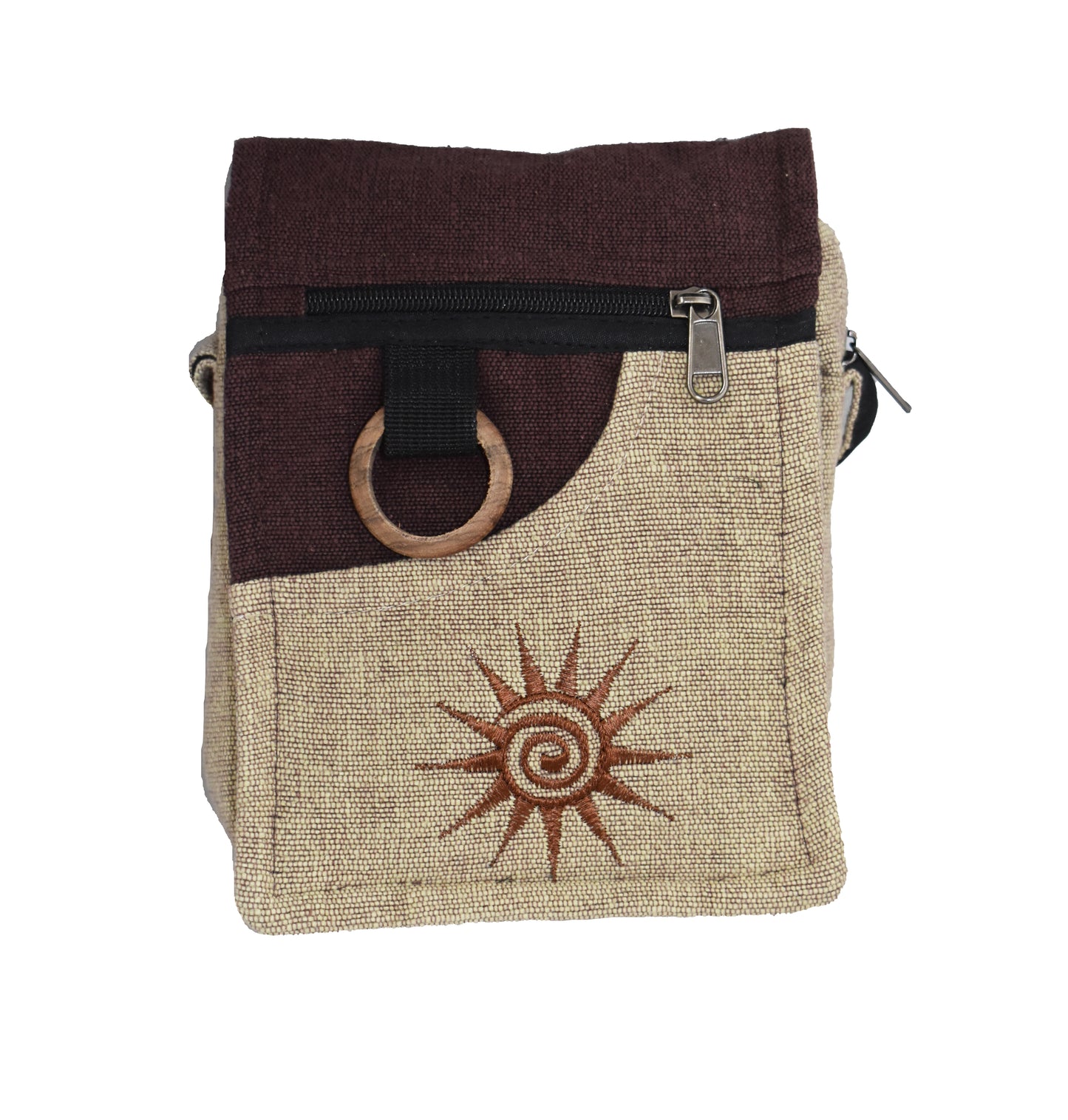 Woven Cotton Shoulder Bag