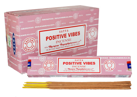 Satya Positive Vibes Incense 15g 12 Sticks