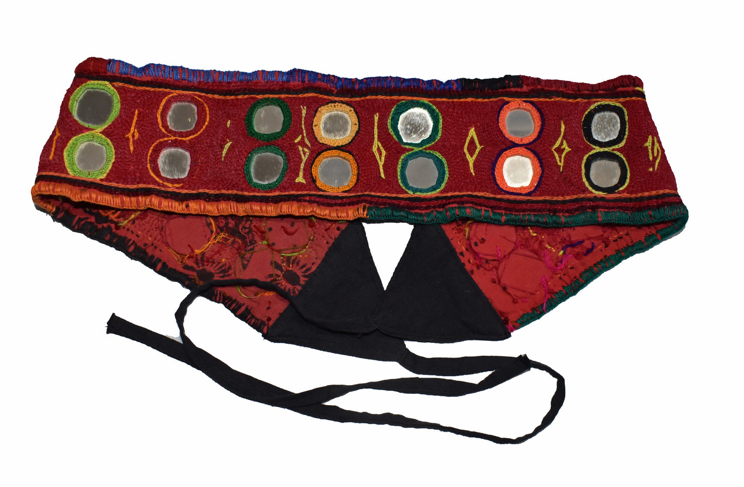 Recycled Mirror Embroidered Belt