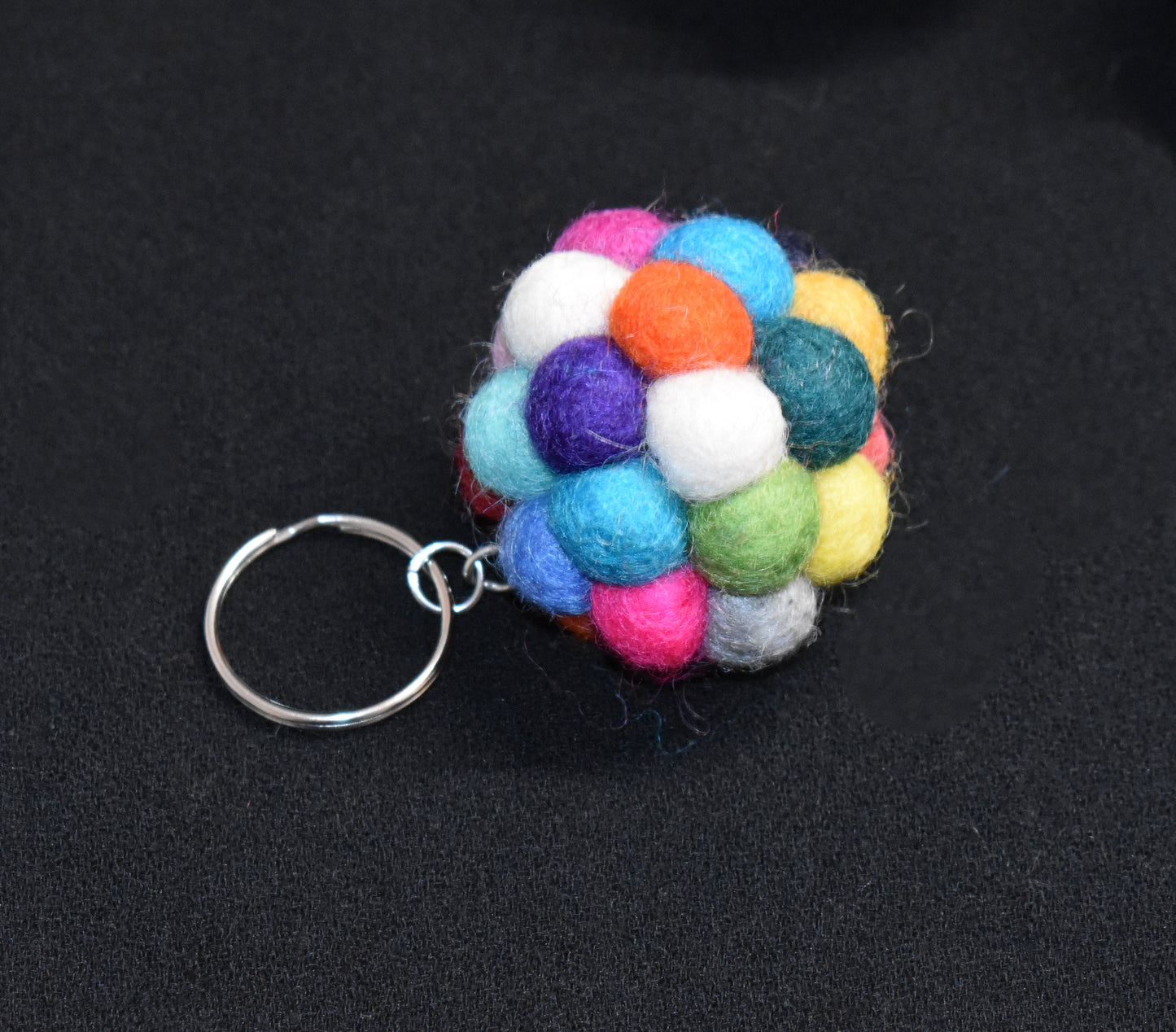 Felt Ball Keyring