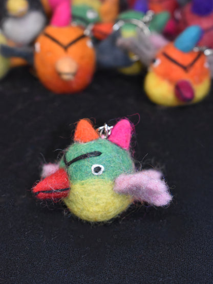 Felt Bird Keyring