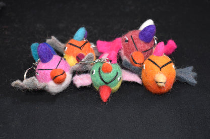 Felt Bird Keyring